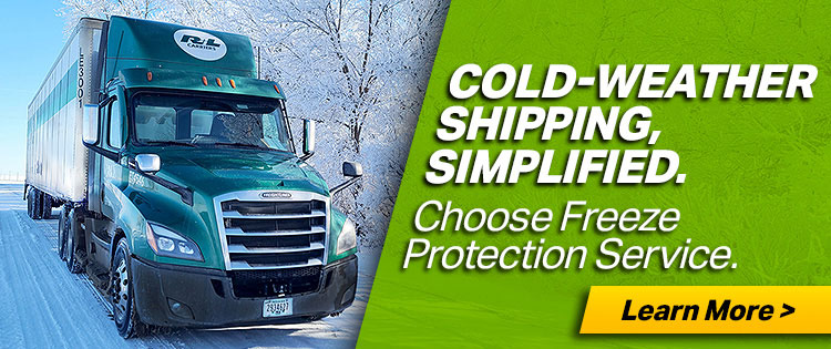 COLD-WEATHER SHIPPING, SIMPLIFIED - Choose Freeze Protection Service. - Click to Learn More